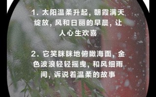 风和日丽，让生活更美好（一个阳光少年的故事）