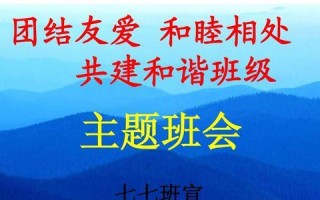 班级团结友爱的力量（从一次课外活动说起）