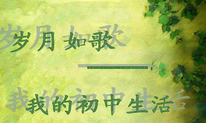 初中岁月（一起学习、玩耍、经历）-第2张图片-学作网